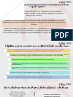 O Plano de Ação para A Aplicação Da Declaração Contemplando A Diversidade Na Educação Tem Os Seguintes Objetivos