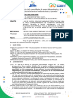 Informe #201 No Se Cuenta Con Disponibilidad Presupuestal para El Pago de Correspondiente de Alimentos Envasados