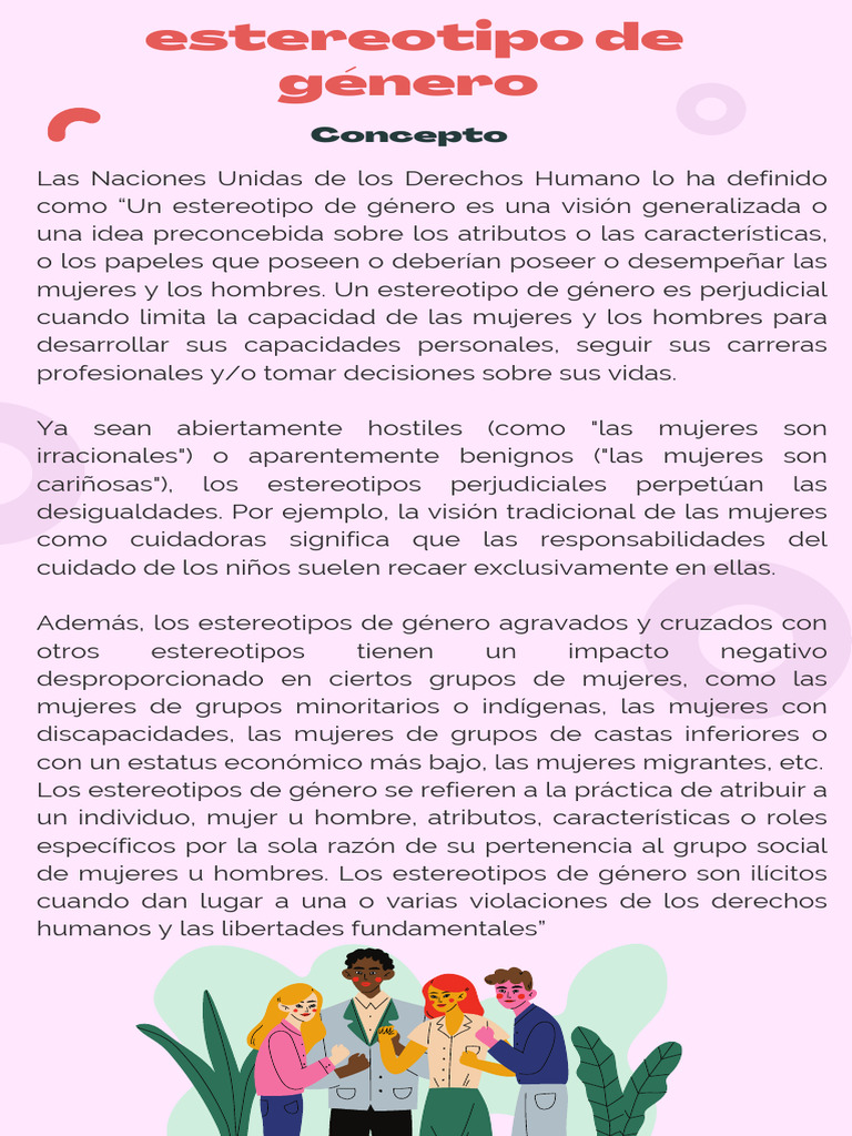 Estereotipos de Género y sus Efectos | PDF | Rol de género | Igualdad ...