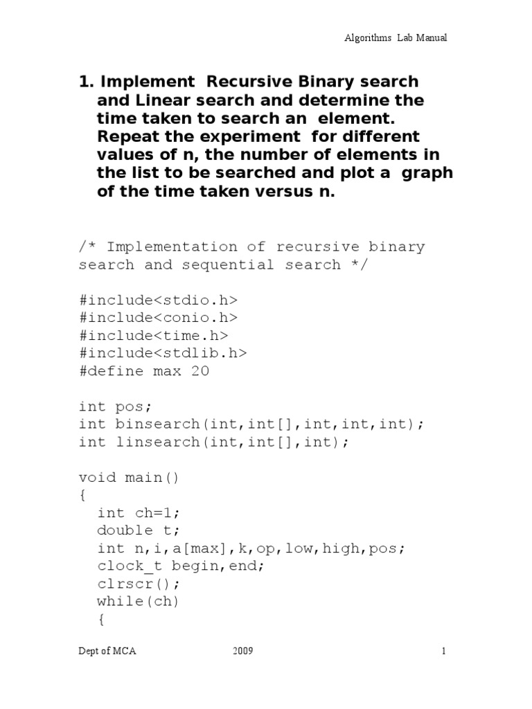 ADA Lab All Programs | PDF
