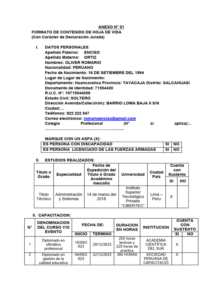 II Convocatoria Cas 2024 14032024 Ultimo PDF Perú Instituciones