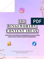 101 Bingeworthy Content Ideas Freebie