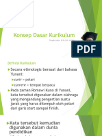 Konsep Dasar Kurikulum