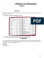 Secuencia Didáctica de Matemática