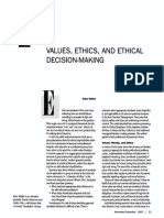 Walker 1993 Values Ethics and Ethical Decision Making