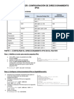 12.6.6 Packet Tracer Configuracion de Direccionamiento Ipv6