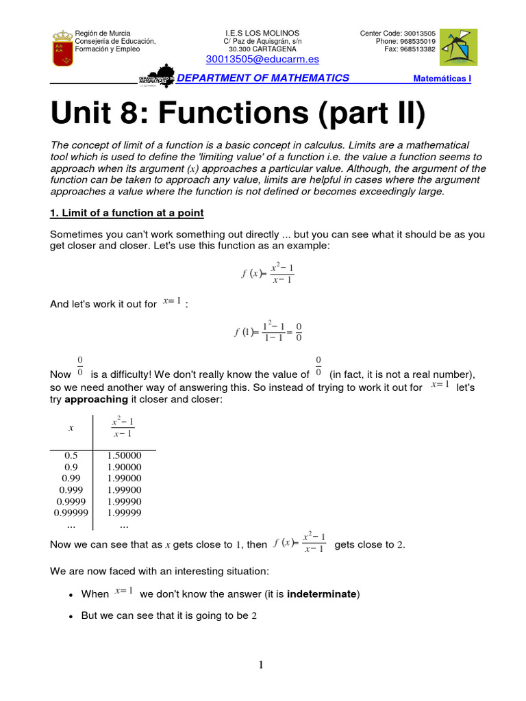 Understanding Limits in Calculus | PDF | Infinity | Function (Mathematics)