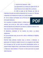 Autonomía de Catamarca Discurso