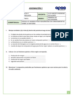 1er Bim - Asignación 1 - Química 1ro Sec