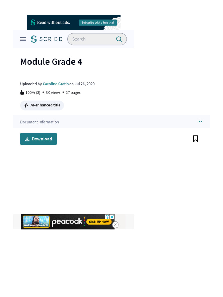 Module Grade 4 - PDF | PDF | Scribd | Electronic Publishing