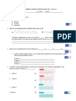 TEST DI VERIFICA DI EDUCAZIONE MUSICALE FILA B