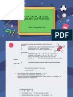 CONTOH SOAL KINEMATIKA PARTIKEL