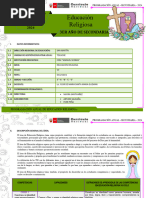 Programacion Anual Religion 3° - 2024