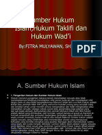 Hukum Taklifi Dan Wadh'i