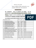 Examen de Grado - Club Seibukan Cañete Peru Afiliado A La Federacion Peruana de Karate