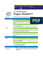 Tugas Modul 5 (Asumsi Klasik)