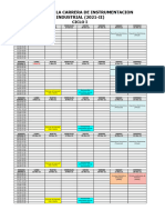 Horario Instrumentación Industrial 2021-2