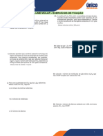 Exercicios de Fixação Mol Extensivo - Unico 2024.1.