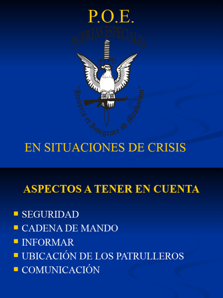 Primer Interventor en Crisis: Guía Operativa | PDF