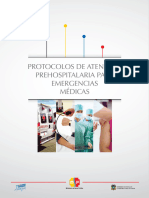 Protocolos de Atención Prehospitalaria para Emergencias Médicas