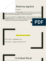 1 - Reforma Agrária, Propriedade Rural e Crédito Rural - Aula 3