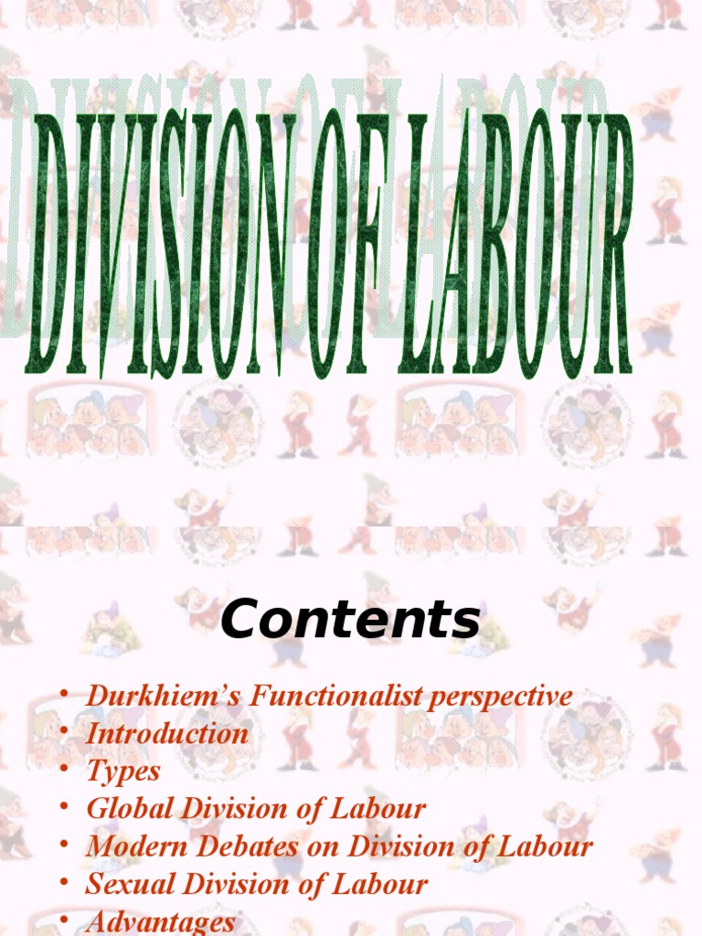 Division of Labour - Sociology | PDF | Division Of Labour | Émile Durkheim