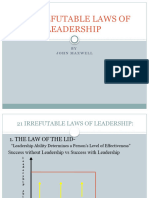 21 Laws of Leadership