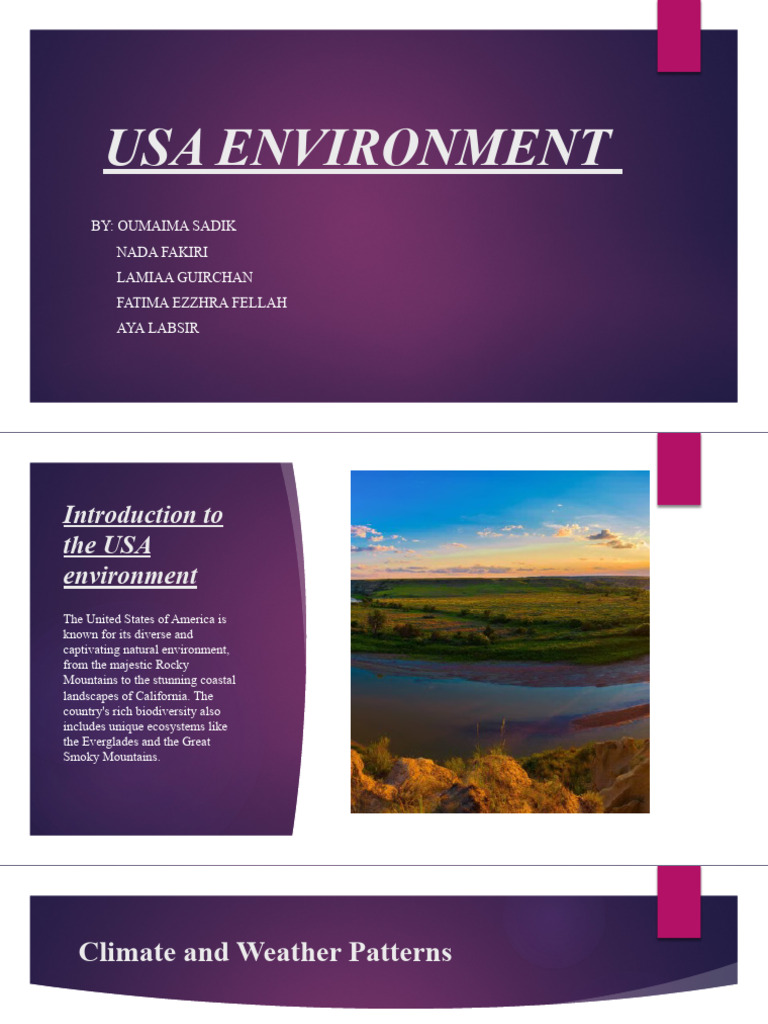 USA Environmental Overview and Challenges | PDF | Conservation Biology ...