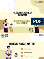 Topik 1 Filosofi Pendidikan Koneksi Antar Materi - Relevansi Perjalanan Pendidikan Indonesia PDF