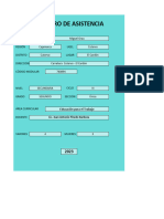 Registro de Asistencia 2° G - 2023