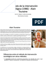 El Método de La Intervención Sociológica - Alain Touraine