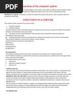 An Overview of The Computer System