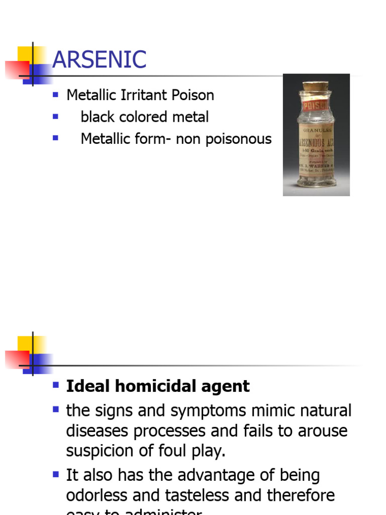 Arsenic Poisoning: Symptoms and Treatment | PDF