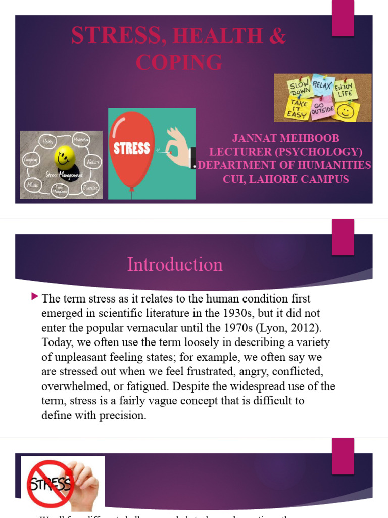 Understanding Stress and Coping Mechanisms | PDF | Fight Or Flight ...
