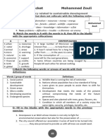 Exercises On Vocabulary Related To Sustainable Development