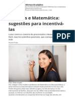 Meninas e Matematica Sugestoes Para Incentiva Las