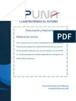 Material de Lectura - Potenciación y Radicación PDF