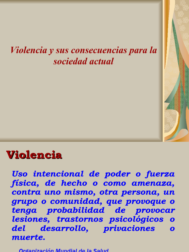 Consecuencias de la Violencia en la Sociedad | PDF | La violencia ...