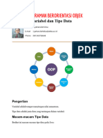 #3 Variabel&Type Data