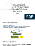 Panduan Singkat Melakukan Pendaftaran Pelatihan Petani Dan Penyuluh 1JT