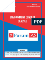 Environment Concept Classes by Forumias