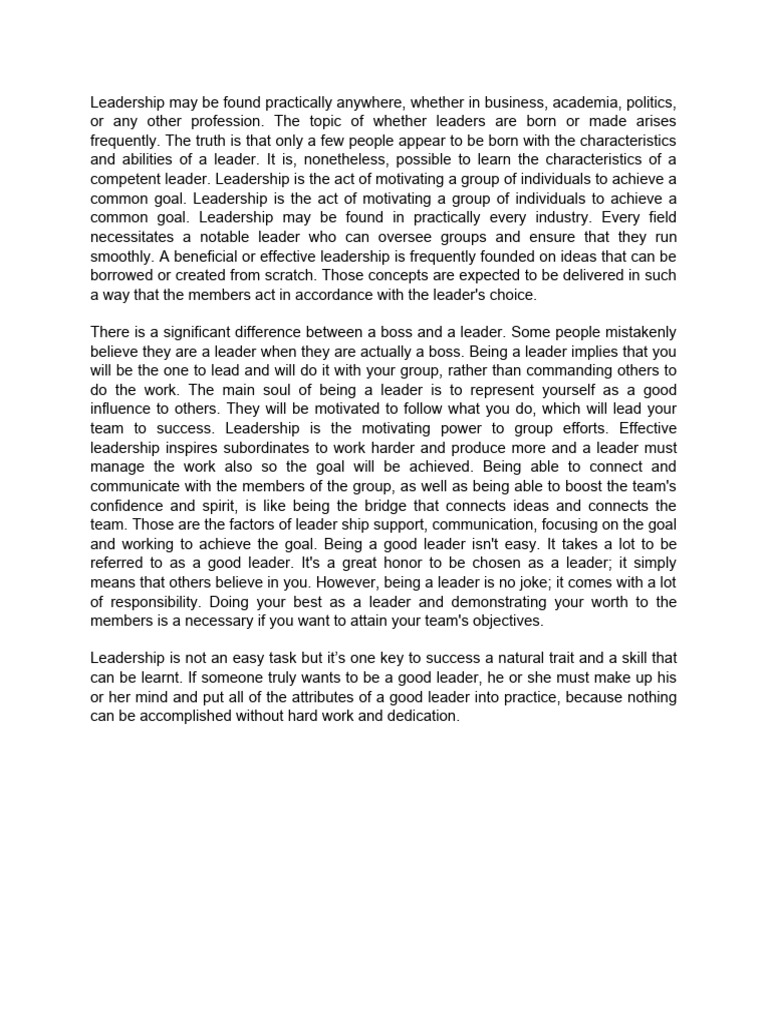 Objectives of Effective Leadership | PDF | Leadership | Goal
