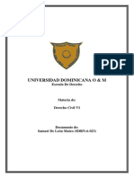 Universidad Dominicana O & M: Escuela de Derecho
