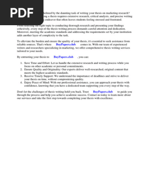 Sample Question Paper of Marketing Research
