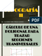 Cálculo de Una Poligonal para Trazar Secciones Transversales