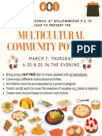 WB Community Potluck Invitation