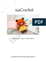 Pajama Party Tiger Crochet Pattern