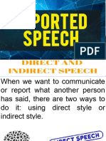Tense, Direct & Reported Speech 2022