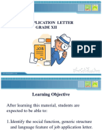 Job Aplication Letter