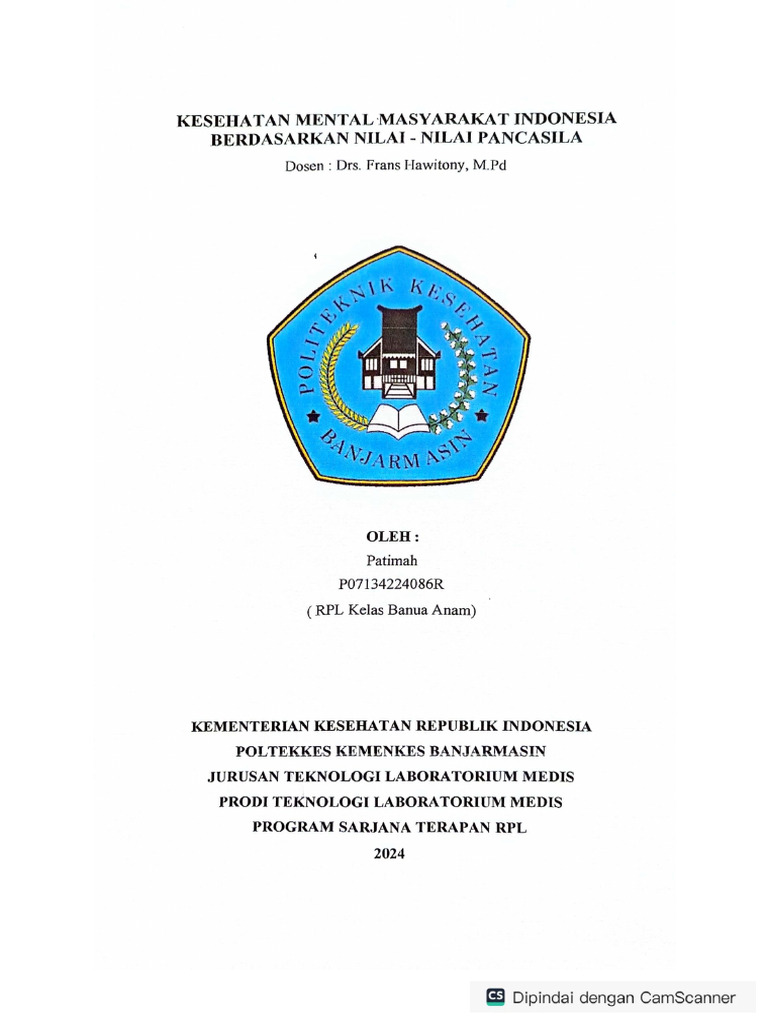 38 - PATIMAH - Banua6 - MAKALAH PANCASILA | PDF